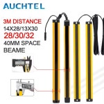 AUCHTEL 14X28 안전 라이트 커튼 RC4028/30/32 0.2-3m 감지 거리 좁은 공간을 위한 초박형 격자 장치 보호 : 더블미린