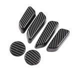 자동차 시트 단추 장식 커버 스티커 탄소 섬유 테슬라 모델 3 Y 2017 6 개 : banamoly4