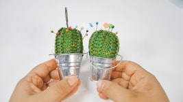 [대바늘인형DIY] 선인장 핀쿠션_손뜨개인형 : 슬기꽃