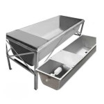 스테인리스 돼지 식수대 식수통 급수기 축사 물통 스테인레스 0.5m 스텐양갱 1개 : 제로스상점