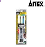 ANEX 아넥스 정밀 별드라이버 세트 3610-S1 (4pc) 정밀드라이버용비트 육각칼라 : 유성공구마트