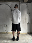 산263-1 셔츠 SAN263-1 Asymmetrical Shirt - White : 찬스클로딩