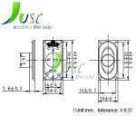2040 8R 2 W 노트북 스피커 혼 내부 마그네틱 라우드 스피커 2 W 8R 4020 8 ohms 2 와트 40x20mm 두께 5.8mm 로트당 4 개 : 칠십칠플렉스