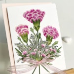 [어버이날스승의날]카네이션 라벤더 감사카드 압화카드 : 플로망스FLORMAINS