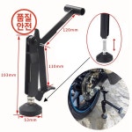 범용 오토바이 스탠드 노동 절약 접이식 휴대용 리프트 가능한 높이 80% : 다운 상사