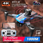 K911 SE 4 축 HD 카메라 드론 360 장애물 회피 GPS 위치 EIS 안정화 미니 OAS : 경 홍 상 사