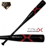 녹스 TITANX 야구 알로이 배트 알루미늄 배트 1.21 인증배트 -5드롭 블랙에디션 : 야중사