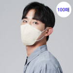 세이피 새부리형 KF94 100매 L(대형), 베이지, 100개 : 주식회사 하림아이앤티
