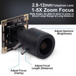 지지대 IR 컷 미니 USB 카메라 모듈 저조도 1080P CMOS IMX322 H 264 30fps M12 2 8 12mm 0 01Lux 2.8-12mm CS lens : 경 홍 상 사