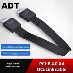 ADT PCIe4.0 x 4 수-수 SFF-8611 OCuLink 케이블 외부 비디오 카드 독 서버 F9912/F9934 : 육십육플렉스