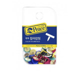 평화 칼라압침 NO16-2 : 문구마켓