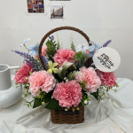카네이션2 어버이날 스승의날 조화꽃바구니 꽃다발 대전꽃집 탄방동 갤러리아타임월드 근처 봉명동 : JAY.M