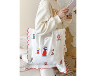 백설 에코백 보부상 캔버스 가벼운 천가방 : 르드망