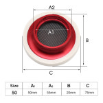 스택 카브레타 에어 55mm 트럼펫 알루미늄 레이싱 CNC 21 50mm 필터 속도 34mm ZS NET 깔때기 합금 기화기 H2074 50MM BULE : 디티마켓