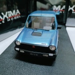 MAXIMA 1:18 스케일 수지 Blue Autobianchi 장난감 자동차 모델 클래식 성인 선물 기념품 정적 디스플레이 : 영원엠알오