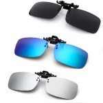 1+1+1 안경 위에 쓰는 편광 선글라스 플립온 자외선차단 선글라스 클립 썬그라스 + 파우치 : 달밤마켓