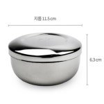 SSZ 스텐 식당 공기밥 그릇 11.5x6.3cm 밥공기 학교 업소용 : 쏭지스토어