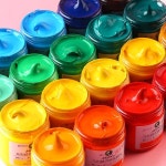 섬유 스크린 인쇄 스텐실 의류/골판지/직물/종이 안료 DIY 페인트 에 대 한 100ml 아크릴 수성 컬러 잉크 : 3월17일