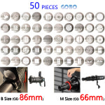 50PCS B & M 66mm 직경 86mm 100 패턴 사진 큰 GOBO 스테인레스 스틸 마스크 SA P OT1 SportLight PJ BM 19/36 66mm 1-50 : 경 홍 상 사