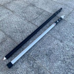 지지대 슬라이드폴대 로비 텐트 가변폴대 GPS 텔레스코픽 안테나 폴대지지대 a형폴대브라켓 실버 1개 -수납봉투 미배정 : 민하모니