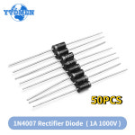 정류기 다이오드 하이 퀄리티, 1N4007 4007 1A 1000V DO41 IN4007, 50 : 저무리13