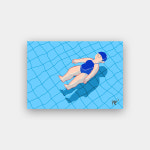 유영 일러스트 캔버스액자 거실 장식 인테리어 선물 수영 스윔 소품 아트 디지털 프린트 : 스튜디오 민달