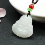 불교패던트 천연 Turandontite 부처님 펜던트 화이트 옥 Maitreya 부적 수제 보석 HT 2041906 불교문화 : 도재상사