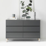 로시드 모던 서랍장 3단 1200 와이드 수납장 : 큐큐큐몰