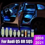 아우디 Q5 8R 2008 ~ 14pcs 자동차 LED 전구 인테리어 독서 램프 트렁크 라이트 액세서리 : banamoly8
