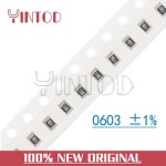 100개 SMD 저항기 0603 1/10W 0~10M 1% 0R 1R 1K 1M 4.3K 4.7K 5.1K 5.6K 6.2K 6.8K 7.5K 8.2K 옴 : 구십이플렉스