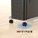 PC 본체 거치대 화이트 일반형 PC 본체 이동식 거치대 : 바다다이 유한회사