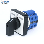 20A 실버 LW26 ITH 2상 접점 64X64 48X48MM 전환 범용 ZHUCO 스위치 SZW26 20 마운트 패널 D202.2 48X48mm : 프레시허