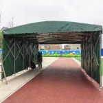 이동식 천막차고 공장천막공사 창고형 차양막 암롤박스 구입 차광막 개폐식 축제 차고 주택 사이즈별로 그린 맞춤 : 브라운슈퍼마켓
