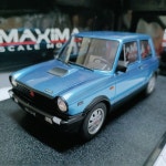 MAXIMA 1:18 스케일 수지 Blue Autobianchi 장난감 자동차 모델 클래식 성인 선물 기념품 정적 디스플레이 : 영원엠알오