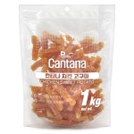칸타나 사사미 강아지 대용량간식 치킨 꽈배기, 1kg, 1개 : 전국구고양이
