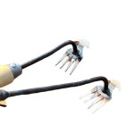 삼지창 잡초제거 뿌리뽑기 농사 땅파기 잡초 텃밭관리용 야외 휴대용 뿌리 사용이편리한 4치 겸용 기 30cm 쇠자루 : 누비안