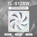써멀라이트 TL-S12RW CPU 팬 120MM 리버스 케이스 쿨러 팬에는 ARGB 조명 1500RPM 속도의 냉각 팬 흰색 PC PWM 무음 컴퓨터 팬이 포함되어... 