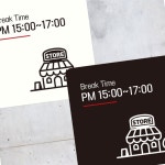 벽부착 브레이크타임 안내판 22x22cm 블랙 업소 준비중 휴게시간안내 표지판 카페 푯말 부착형 쉬는시간 : 지제이 모아샵