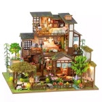 미니어쳐 집 하우스 DIY 미니어처 인형집 만들기 조립 중국 스타일 안뜰 작은 집 선물 : 커넥트라이프