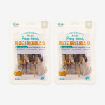 펫시밀 동물병원입점 동결건조 수제간식 용대리 황태롤스틱, 45g, 2개 : 펫시밀