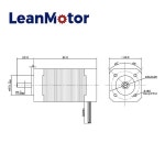 LeanMotor LM42BLS81-24V Nema 17 77.5W BLDC 모터 42mm 3상 4000Rpm 24VDC 4.8A 3D 프린터용 홀 센서가  브러시리스 : Daon다온1