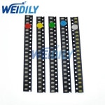1206 SMD LED 다이오드 패키지 키트 화이트 레드 블루 그린 옐로우 슈퍼 브라이트 1206 SMD 100 개 각 20 개 : 육십오플렉스
