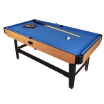 가정용 포켓볼 실내 당구대 스포츠 보드 게임 접이식 파랑 125x64x9 (책상용) : 디자인 블루