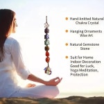 수제 치유 크리스탈 창 자동차 매력 7 차크라 홈 인테리어  균형 Reiki 요가 명상 장식 : 3월9일