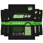 [멍멍스타] 미스터두부 가는입자 고양이두부모래 녹차, 7L, 6개 : 멍멍스타
