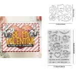 호환 열대 배경 번들 투명 스탬프 및 금속 절단 다이 DIY 공예 제작 카드 앨범 스크랩북 장식 H3245 : 아스트랄레 아모레