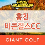 홍천 비콘힐스cc 1박2일 강원도골프패키지 : 자이언트골프 국내해외 예약