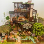 미니어쳐 집 하우스 DIY 미니어처 인형집 만들기 조립 중국 스타일 안뜰 작은 집 선물 : 커넥트라이프