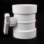 PVC 공기량 조절 밸브 110mm 75mm 파이프 50315mm 파이프라인 75mm : 오버픽