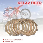 호환 Kelaf 섬유 마찰 클러치 플레이트, 야마하 FZR400 88 89 FZR400RR FZR 400 RR 91 94 FZR600 93 600 용 오토바이 액세서리 6pcs... 